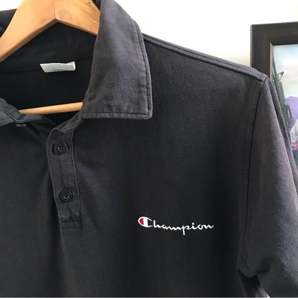 Champion Black polo(M-L) - Picture 5 of 9